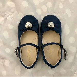 Dream Pairs- Navy Blue Toddler Girl Dress Shoes